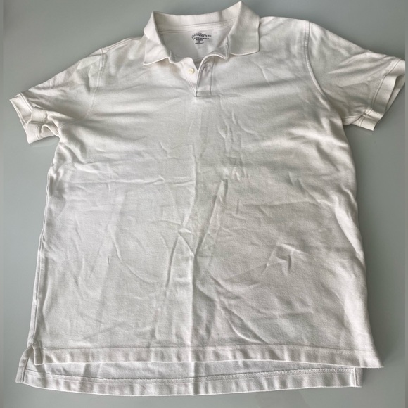 Slim Fit White Polo Shirt - business-casual, social size large - Picture 10 of 15
